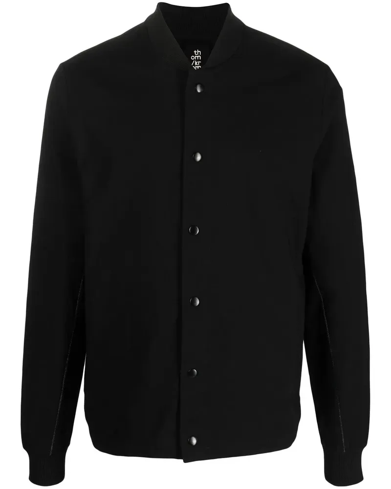 THOM KROM Hemdjacke mit Stehkragen - Schwarz Schwarz