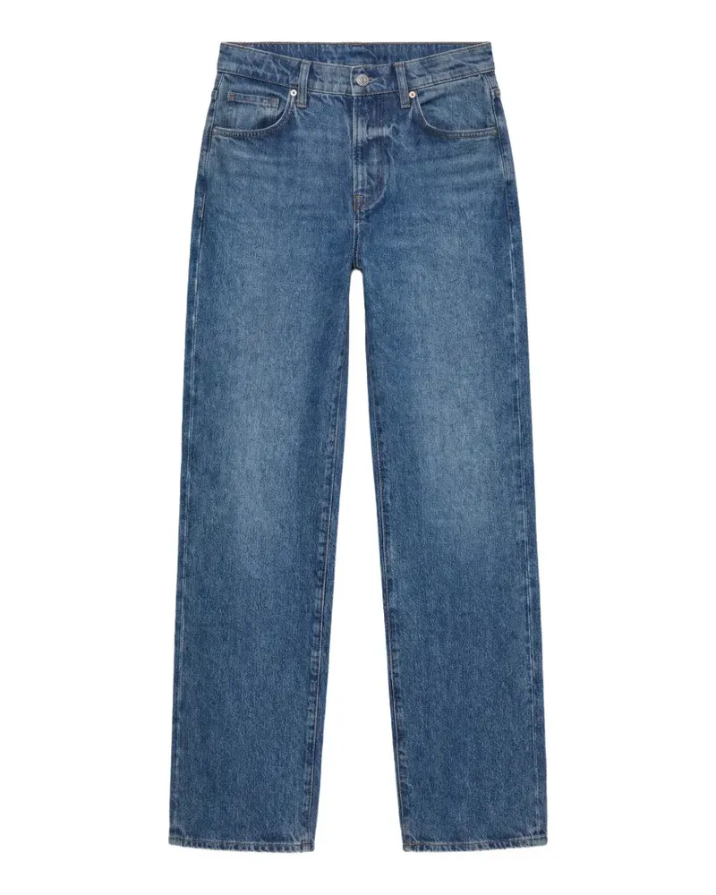 Reformation Val 90s Jeans mit Gürtel - Blau Blau