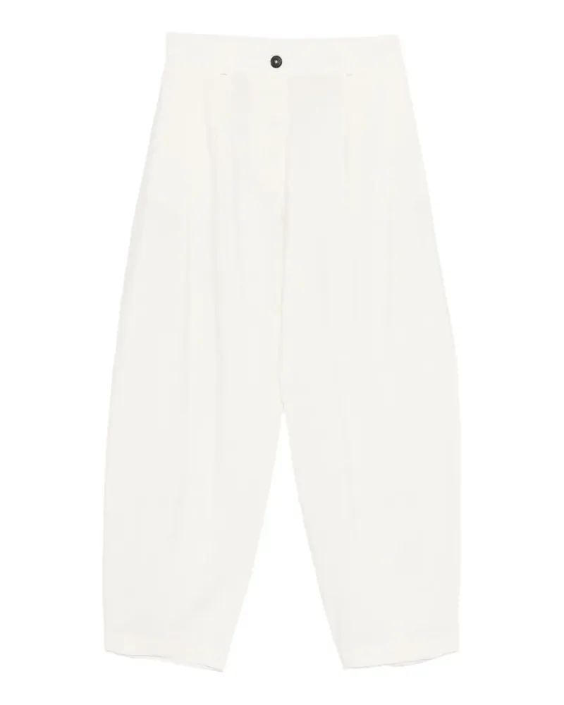 CORDERA buttoned trousers - Weiß Weiß