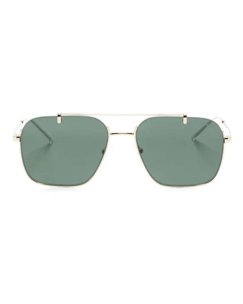 Emporio Armani Sonnenbrille mit eckigem Gestell - Gold Gold