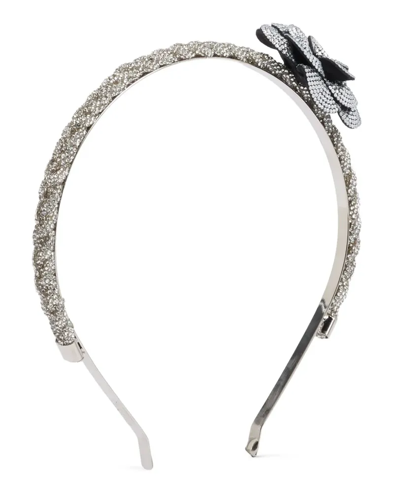 Rosantica Haarreif mit Blumenapplikation - Silber Silber
