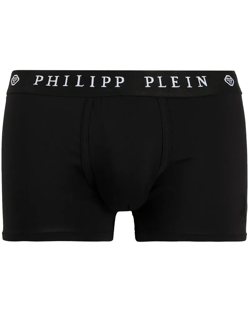 Philipp Plein Boxershorts mit Totenkopf - Schwarz Schwarz