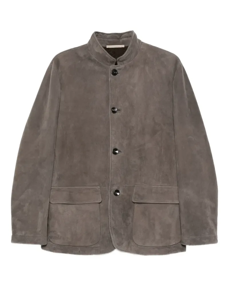 AGNONA Jacke aus Shearling mit Knöpfen - Braun Braun