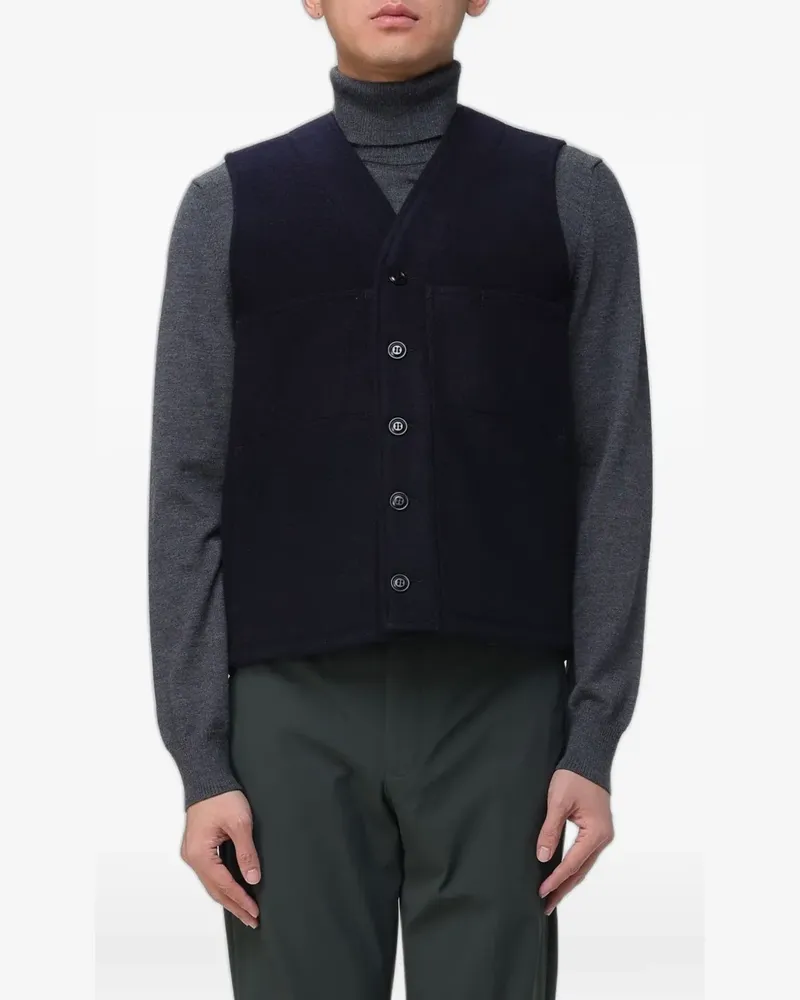 Filson button-front wool gilet - Blau Blau