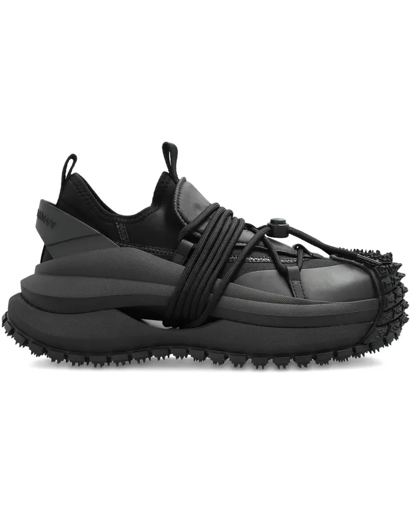 Emporio Armani Sneakers mit Nieten - Schwarz Schwarz