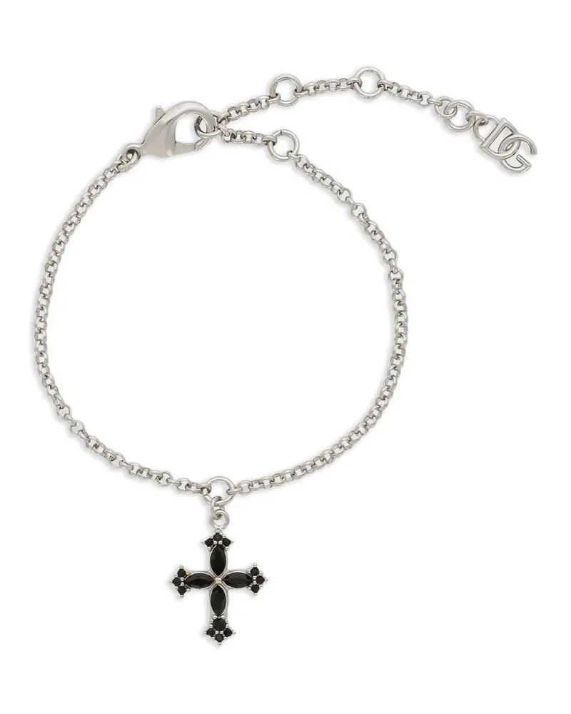 Dolce & Gabbana Armband mit Kristallen - Silber Silber