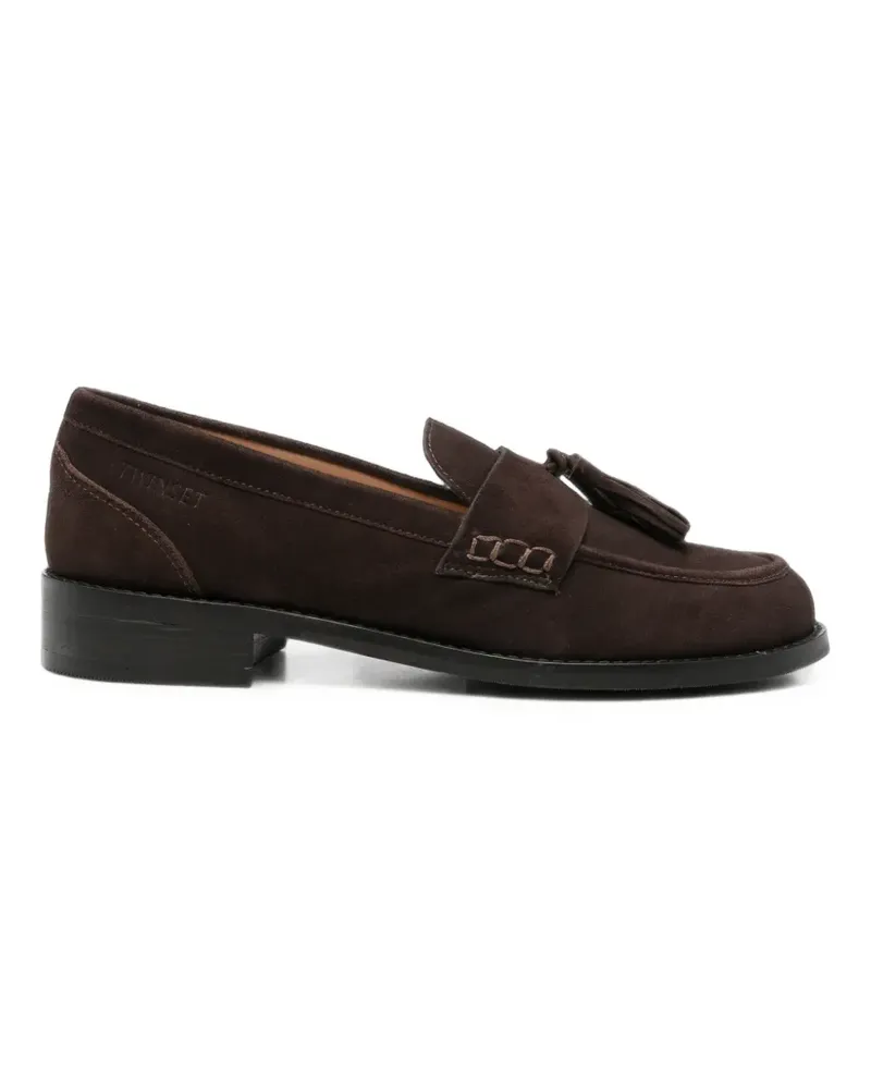 Twin-Set Loafer mit mandelförmiger Kappe - Braun Braun