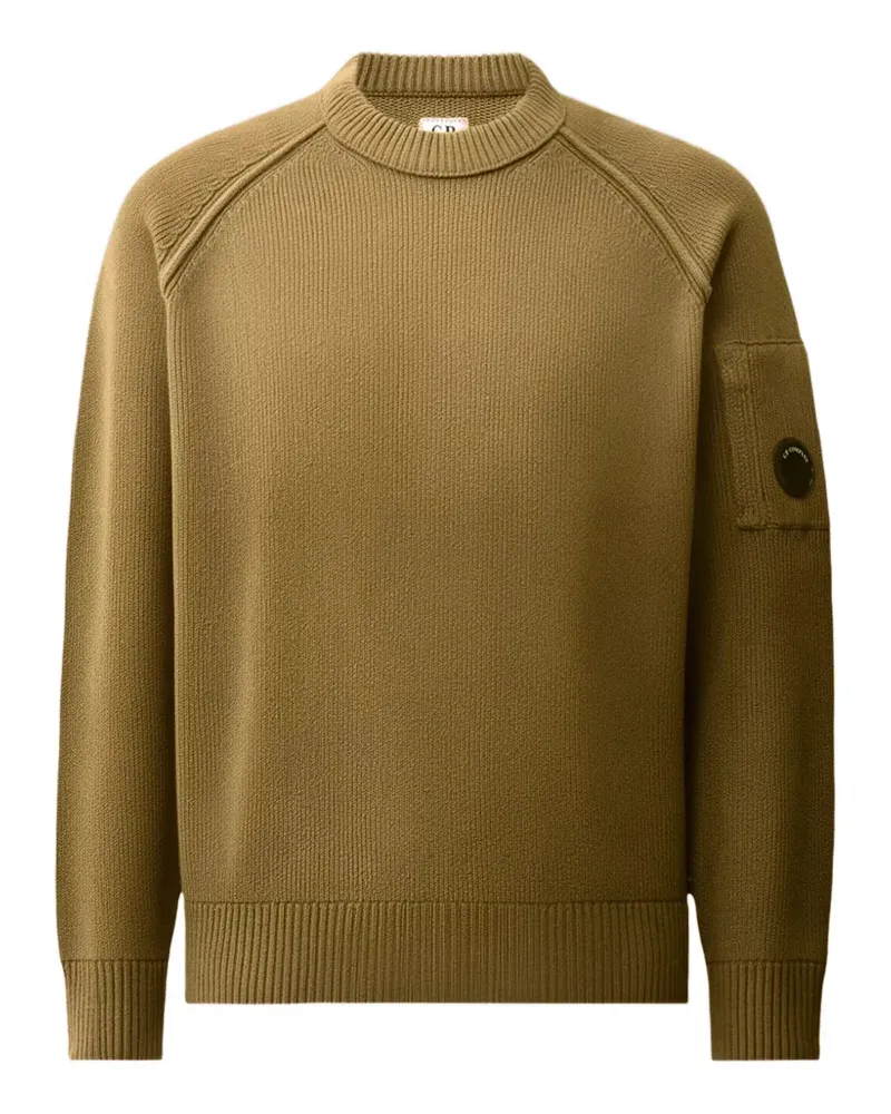 C.P. Company Lens Pullover mit rundem Ausschnitt - Nude Nude