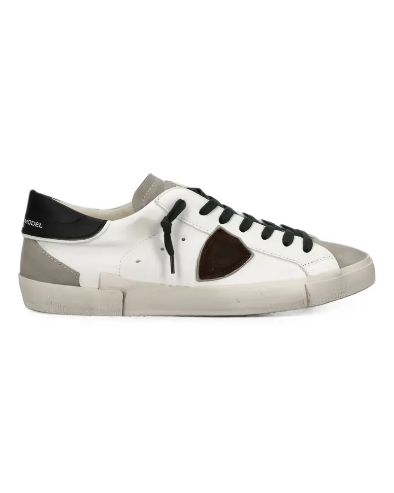 Philippe Model Prsx Sneakers mit Einsätzen und Logo-Patch - Weiß Weiß