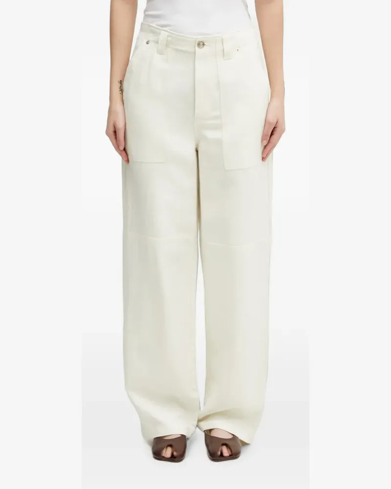 Wales Bonner Hymn Hose mit geknöpfter Klappe - Nude Nude