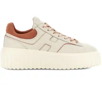 H-Stripes Sneakers mit Plateausohle - Nude