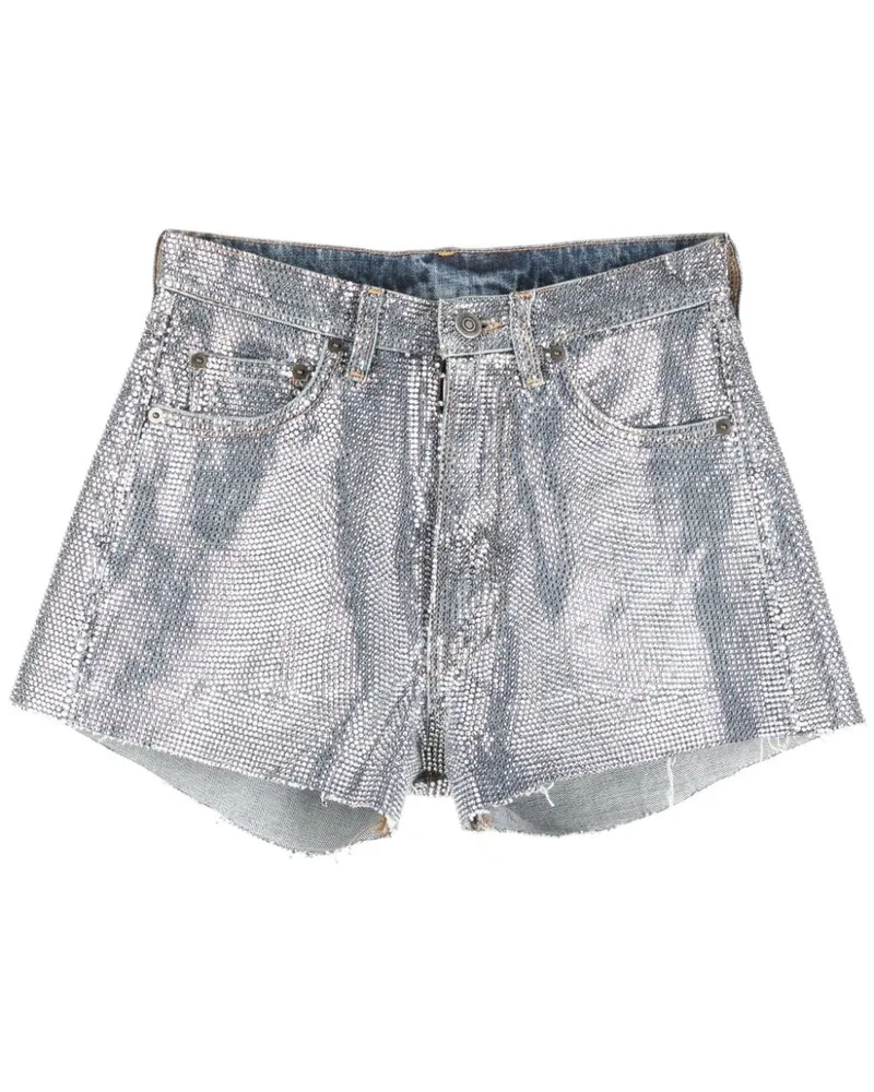 Maison Margiela Shorts mit Strass - Silber Silber