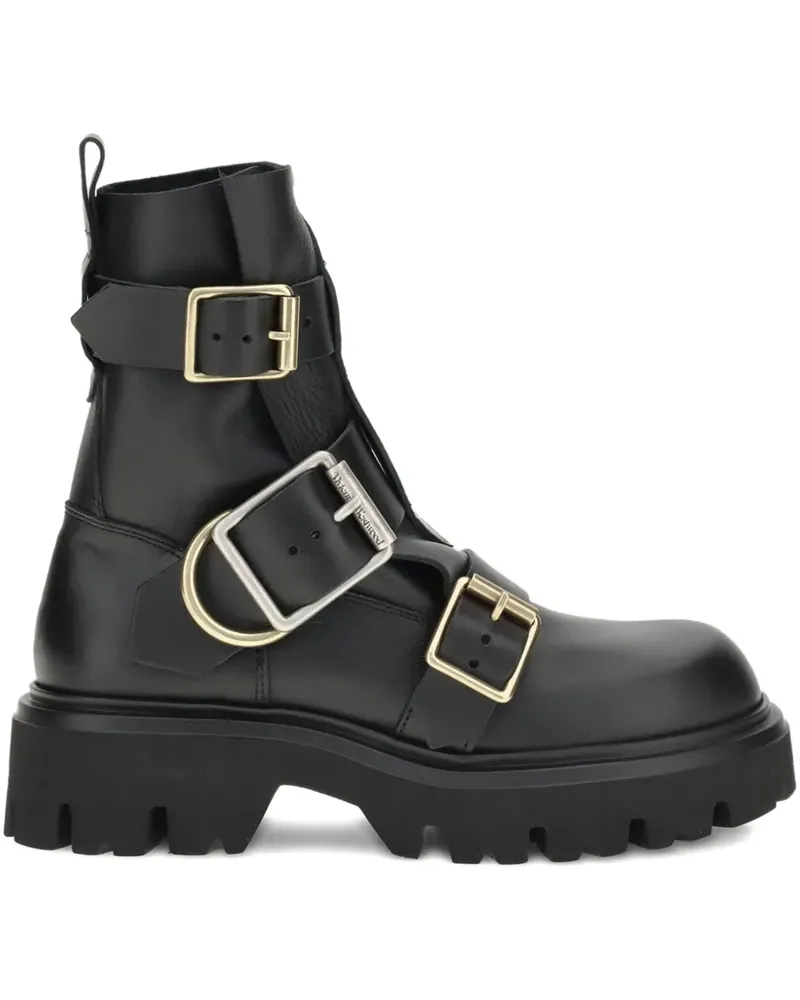 Vivienne Westwood Empire Stiefel mit Schnallenriemen - Schwarz Schwarz