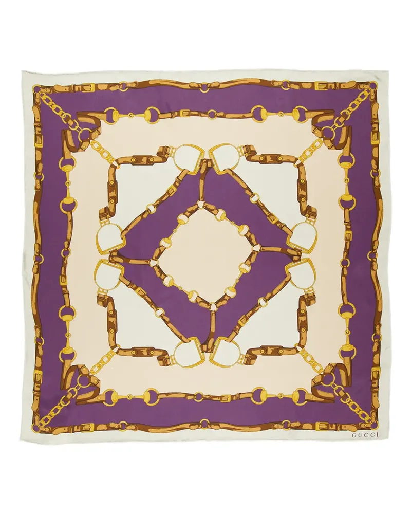 Gucci silk scarf - Nude Nude