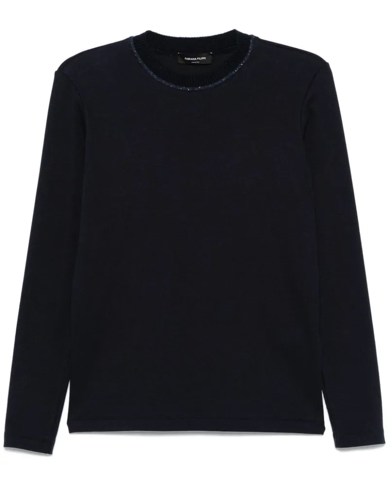 Fabiana Filippi T-Shirt aus Jersey - Blau Blau
