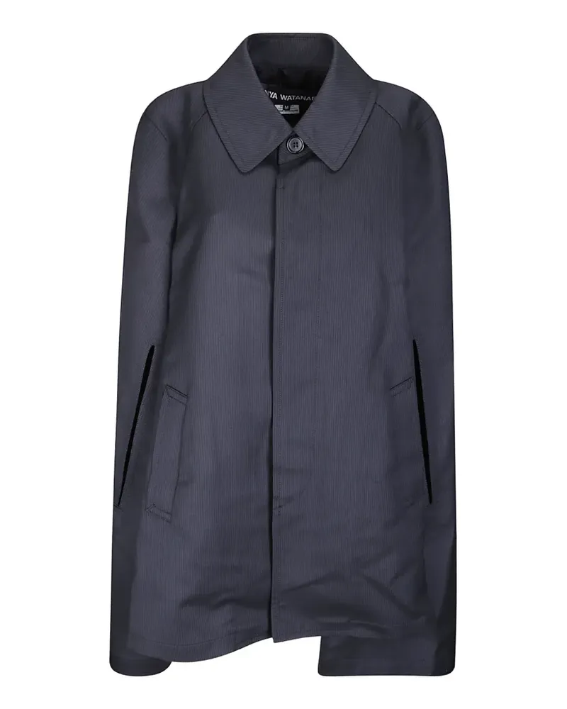 Junya Watanabe Mantel im Cape-Style mit Nadelstreifen - Schwarz Schwarz