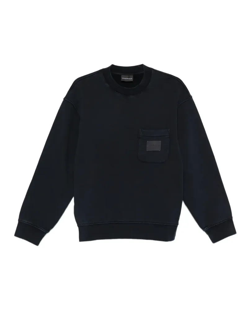 Emporio Armani crew-neck sweatshirt - Schwarz Schwarz