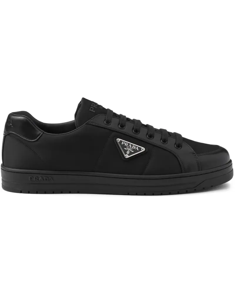 Prada Downtown Sneakers mit Logo - Schwarz Schwarz