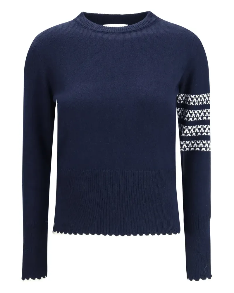 Thom Browne Holiday Hector Pullover mit Rundhalsausschnitt - Blau Blau