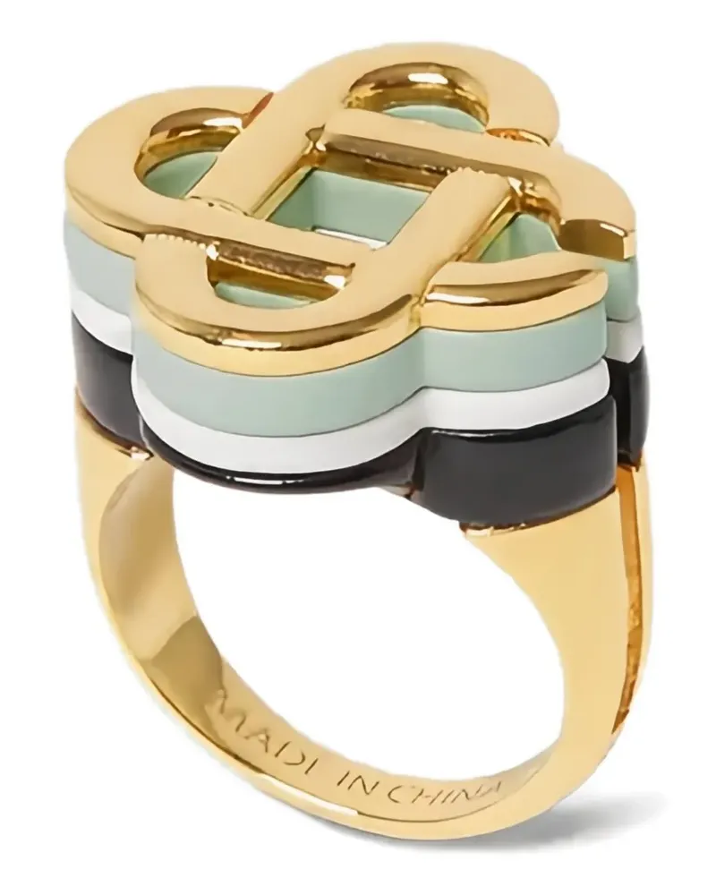 Casablanca Paris Hiking Stacked Ring - Gold Gold