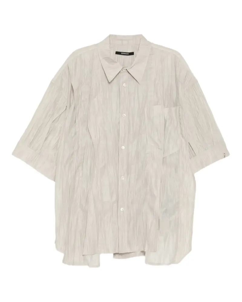 SONGZIO Strukturiertes Hemd mit Brusttasche - Nude Nude