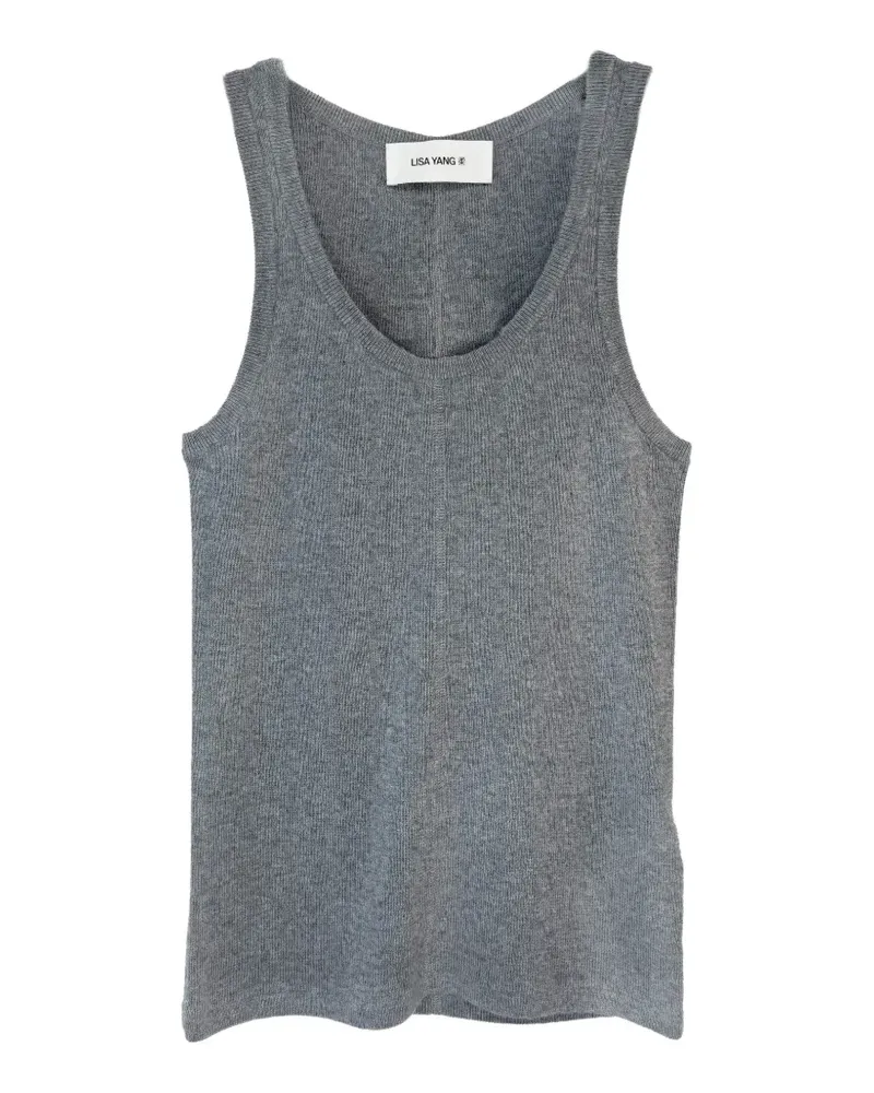 Lisa Yang Meng ribbed-knit top - Grau Grau