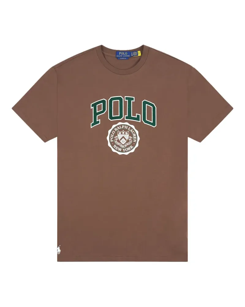 Ralph Lauren T-Shirt mit Logo-Print - Braun Braun