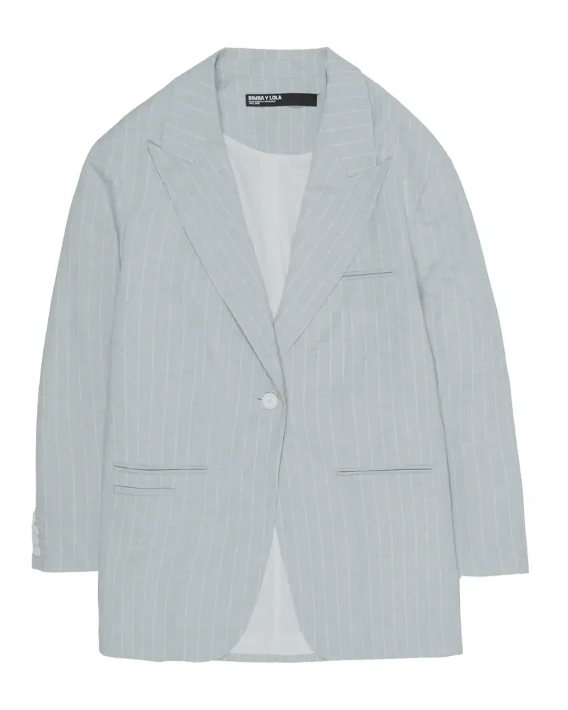 BIMBA Y LOLA pinstripe single-button blazer - Blau Blau