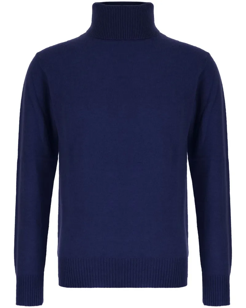 Customer Lovers Pullover mit Rollkragen - Blau Blau