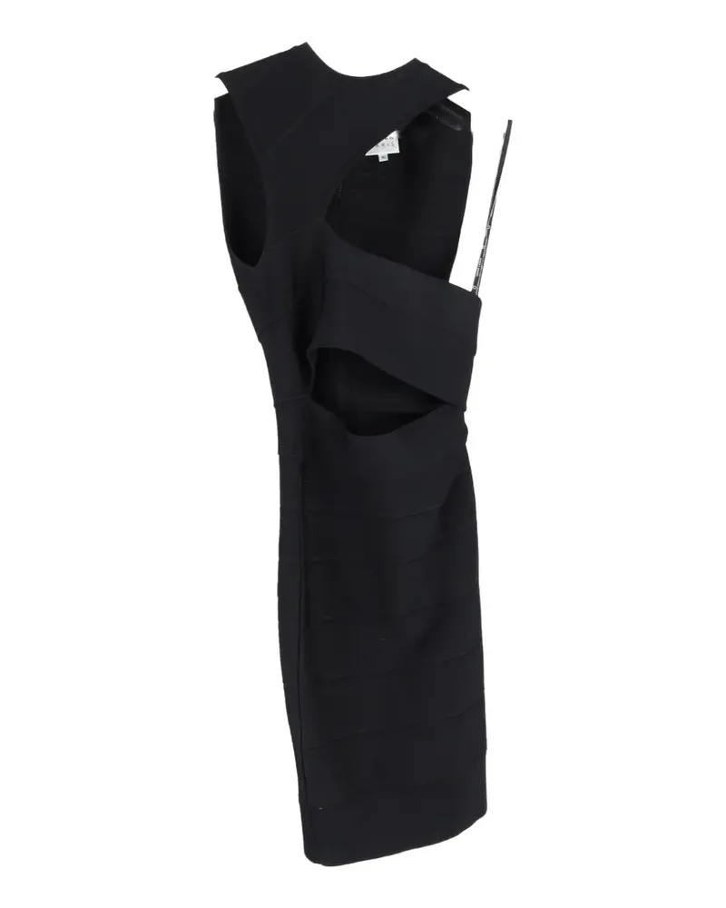 Hervé Léger One-shoulder cutout mini dress - Schwarz Schwarz