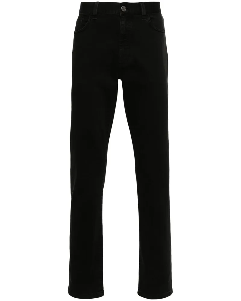 Ermenegildo Zegna Schmale Jeans - Schwarz Schwarz