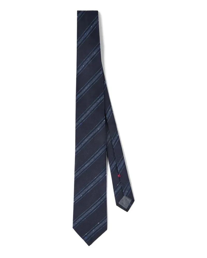 Brunello Cucinelli stripes tie - Blau Blau