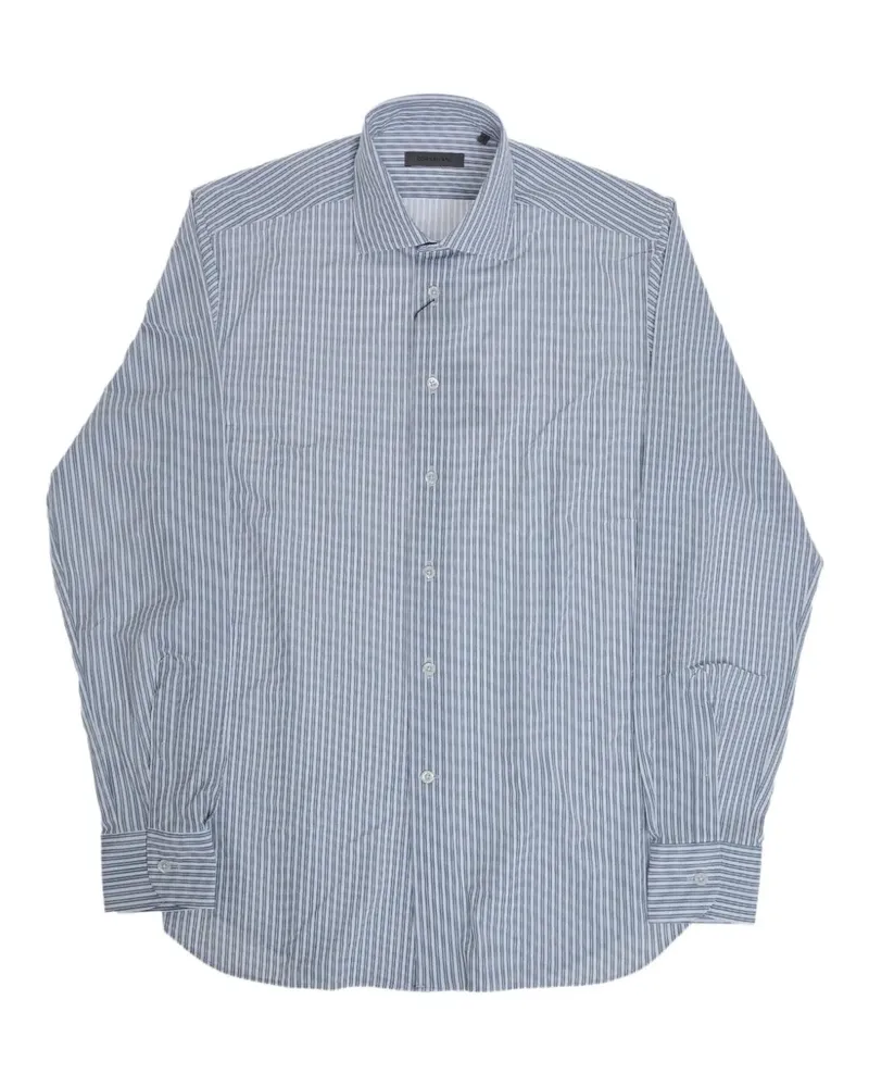 Corneliani striped wrinkle-free shirt - Weiß Weiß