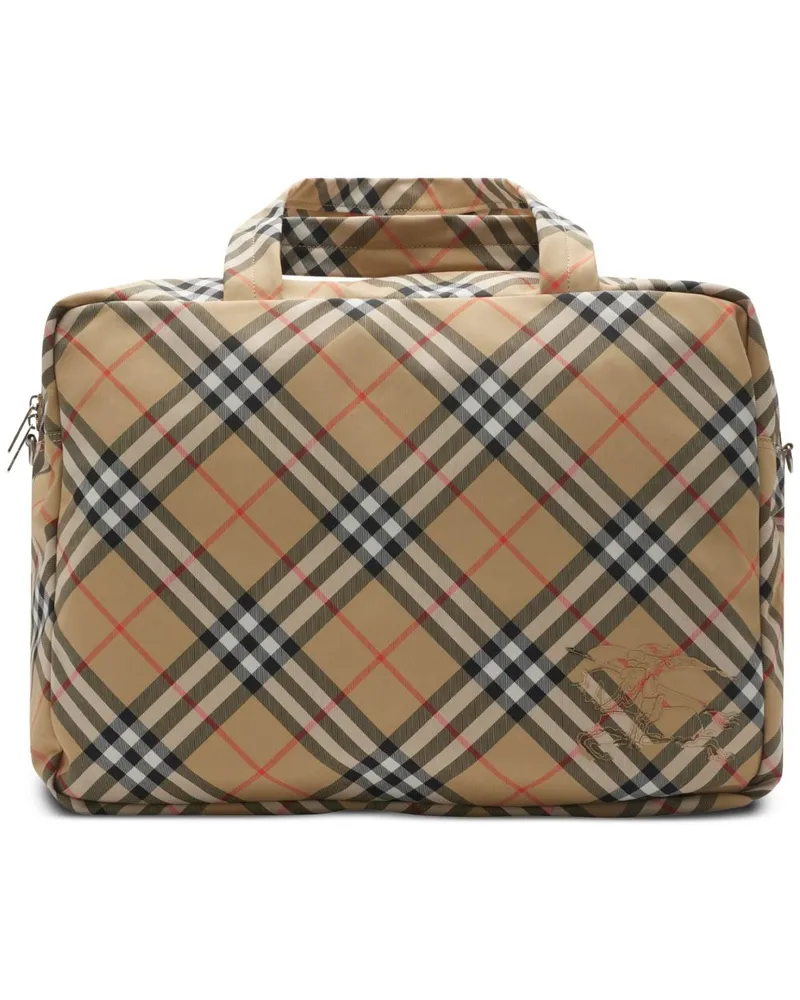 Burberry Reisetasche mit Vintage Check - Braun Braun