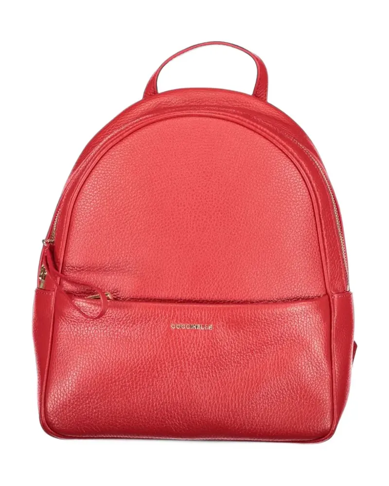 Coccinelle grained leather backpack - Rot Rot