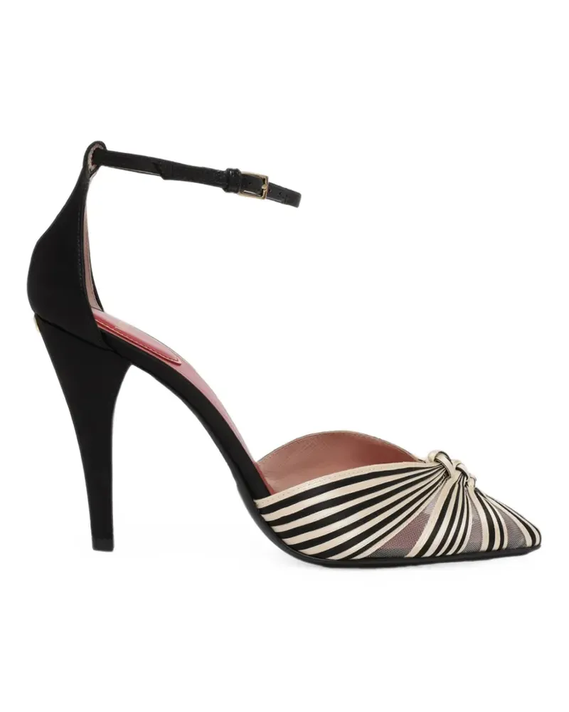 Valentino Garavani Annine Pumps aus Satin 100mm - Schwarz Schwarz