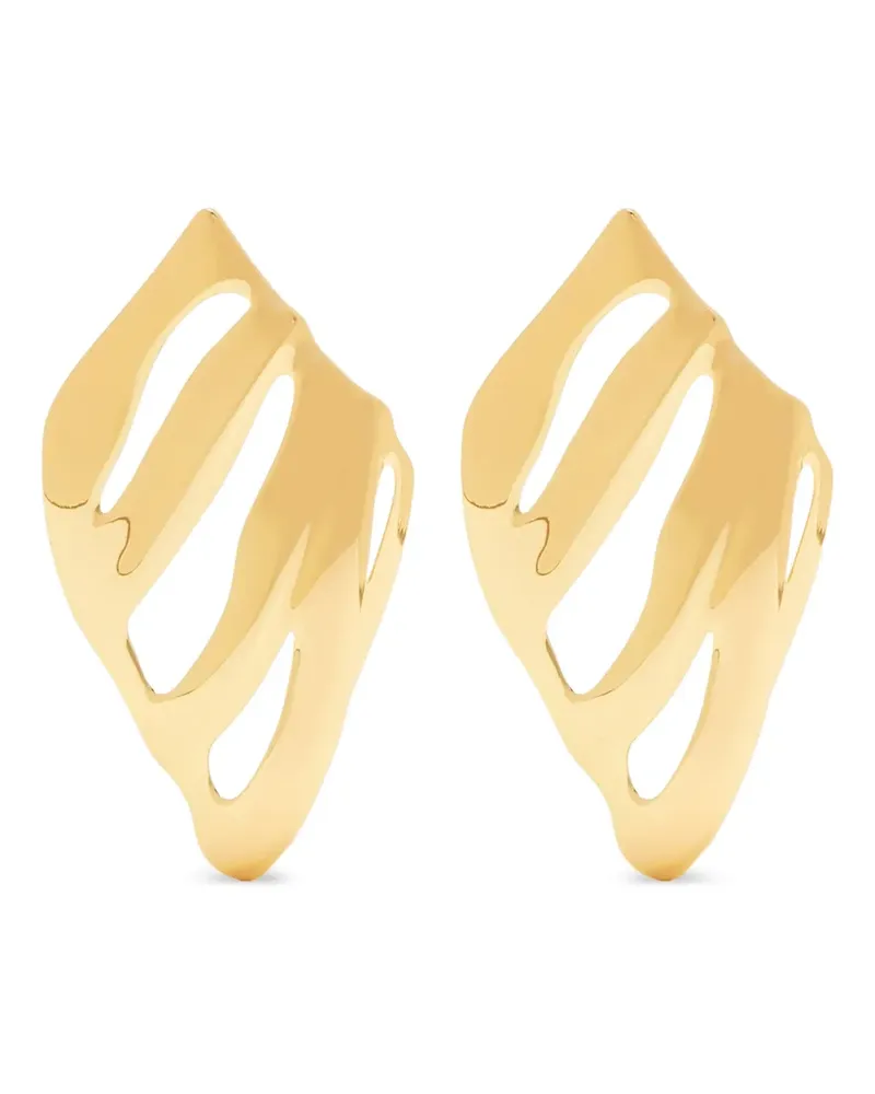 Jenny Bird cut-out earrings - Gold Gold