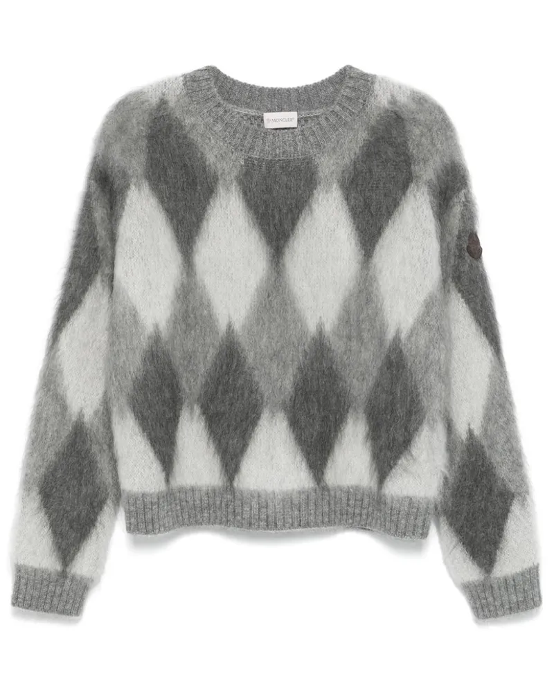 Moncler Pullover mit Argyle-Muster - Grau Grau