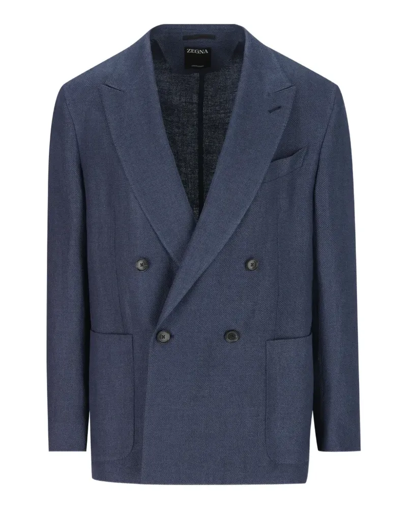 Ermenegildo Zegna double-breasted blazer - Blau Blau