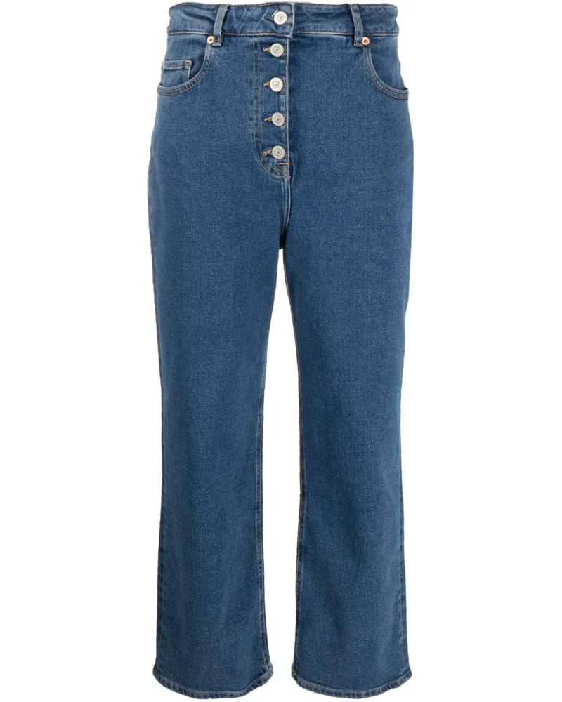 Paul Smith Weite Cropped-Jeans - Blau Blau