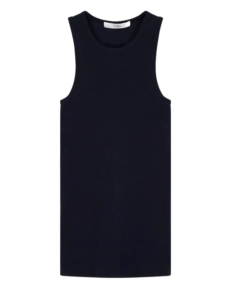 tibi racer-back design tank top - Blau Blau