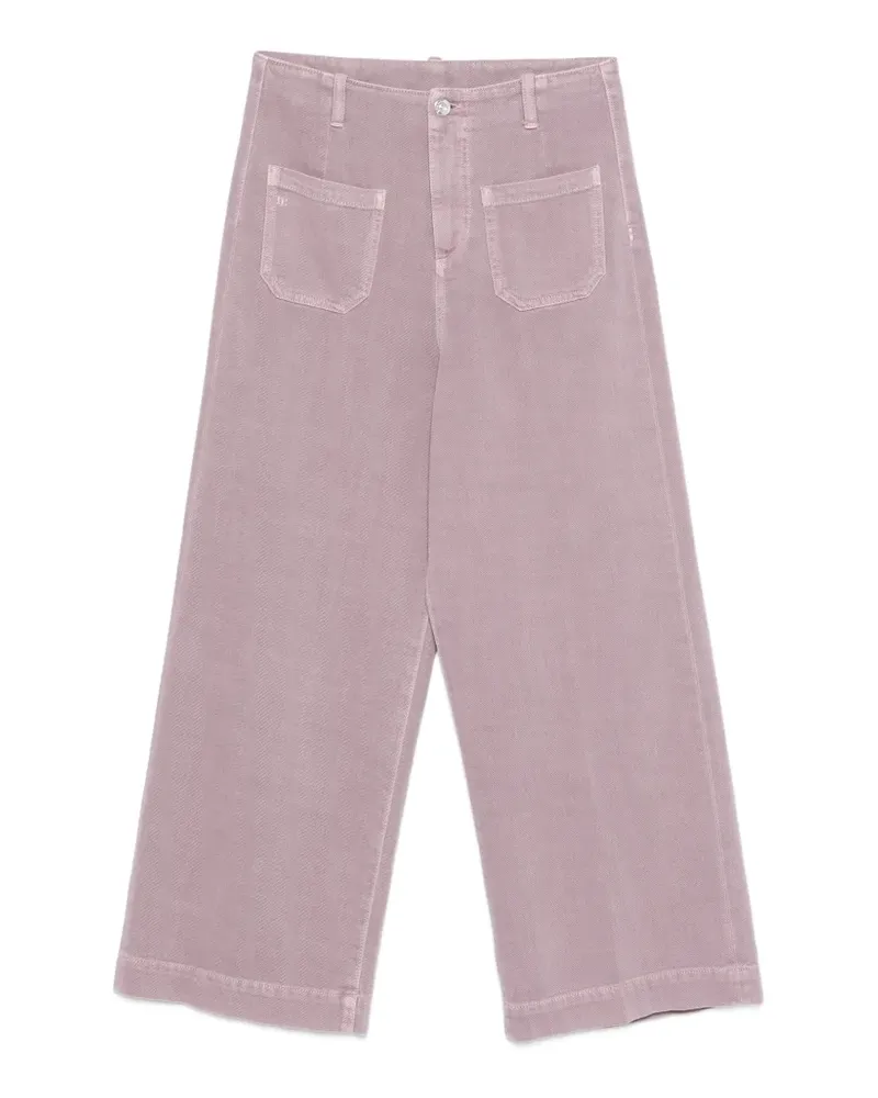 nine:inthe:morning Naia Cropped-Jeans - Rosa Rosa