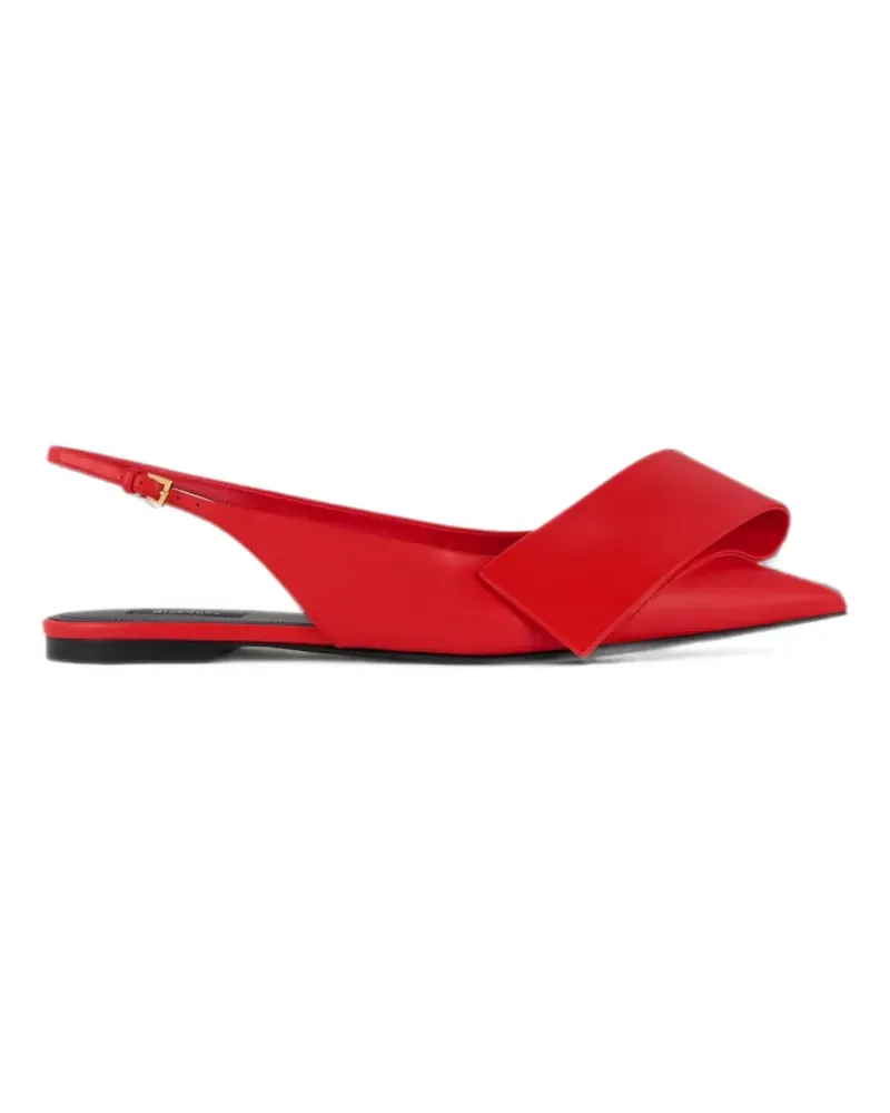 Givenchy twisted-ribbon slingback ballet flats - Rot Rot
