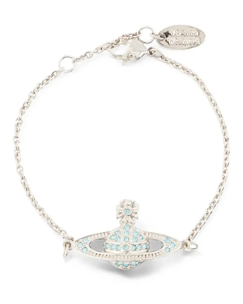 Vivienne Westwood mini Bas Relief chain bracelet - Silber Silber
