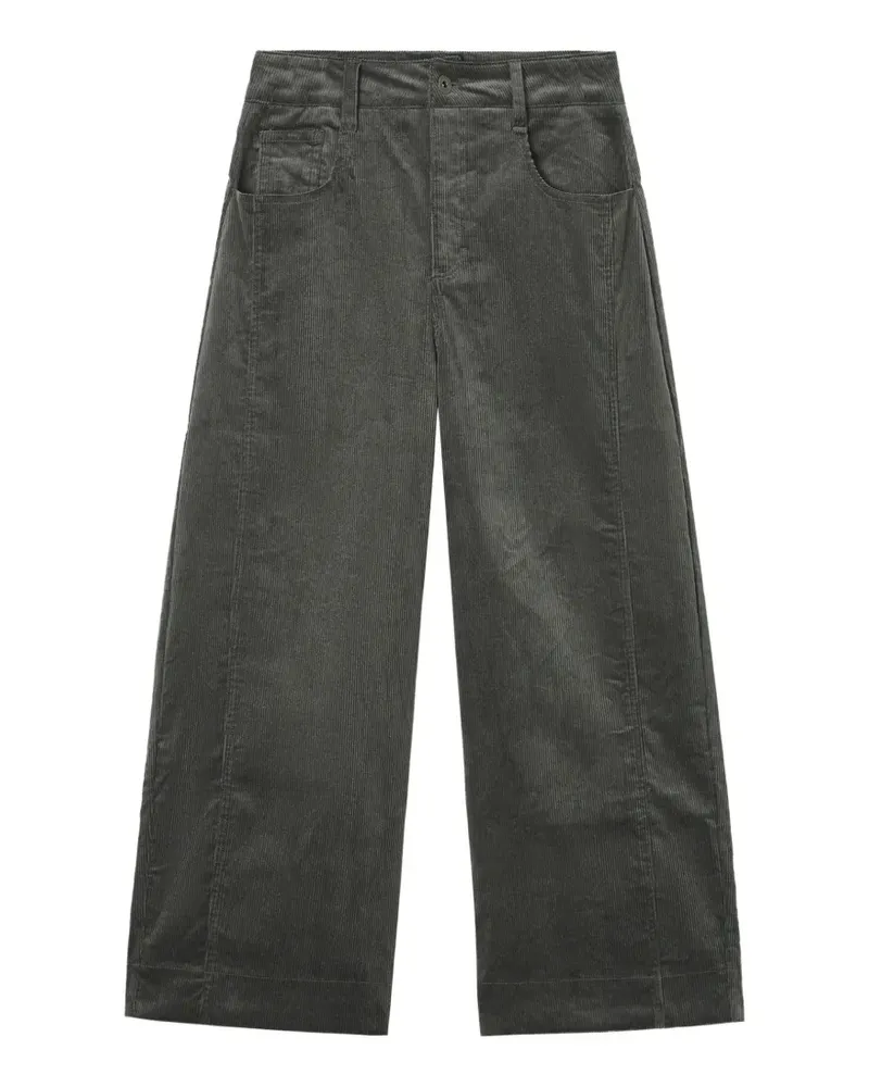 Tout a Coup Cordhose mit weitem Bein - Grau Grau