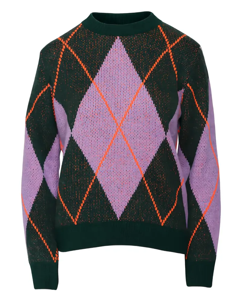 Essentiel argyle-pattern sweater - Grün Grün