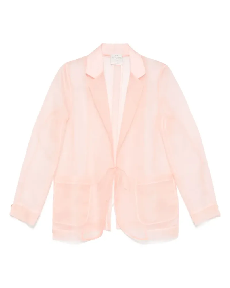 forte_forte Organza-Blazer aus Seide - Rosa Rosa