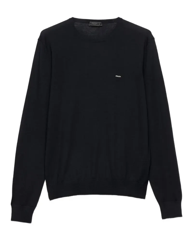 Prada superfine wool crew-neck sweater - Blau Blau