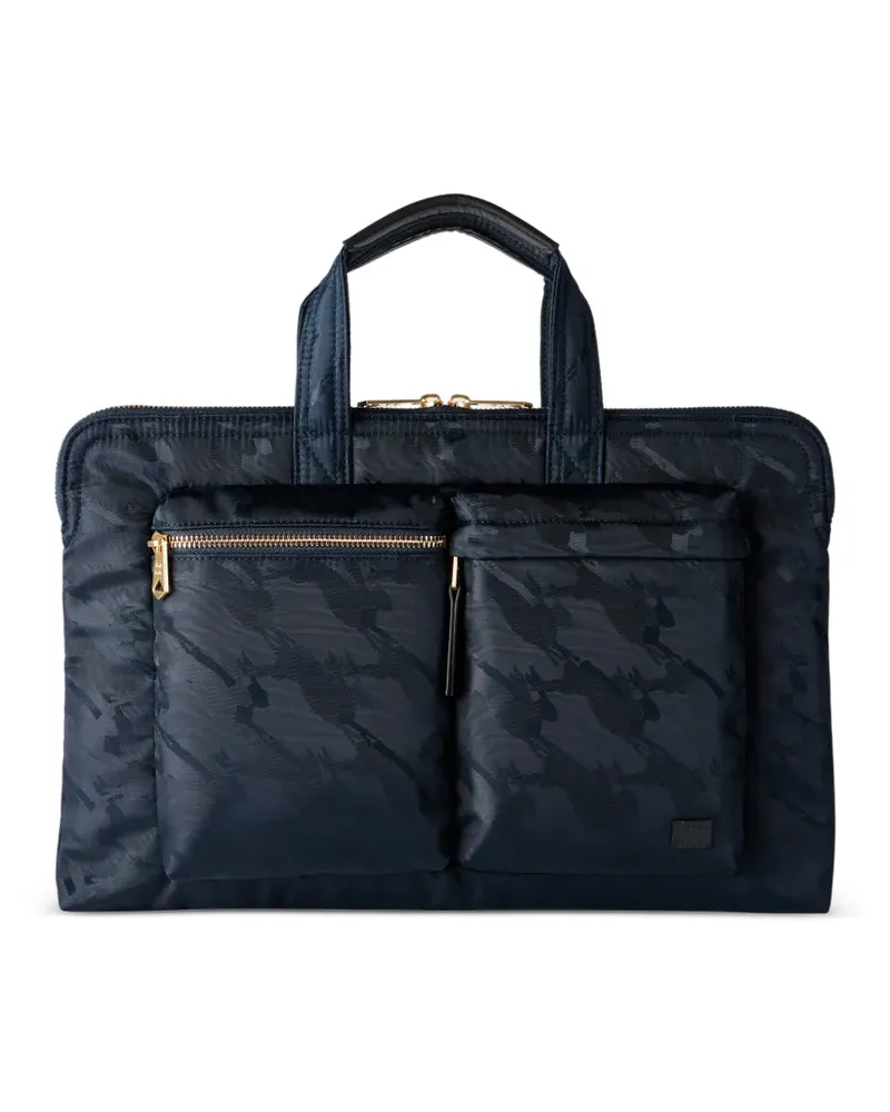 Paul Smith camouflage zip laptop bag - Blau Blau