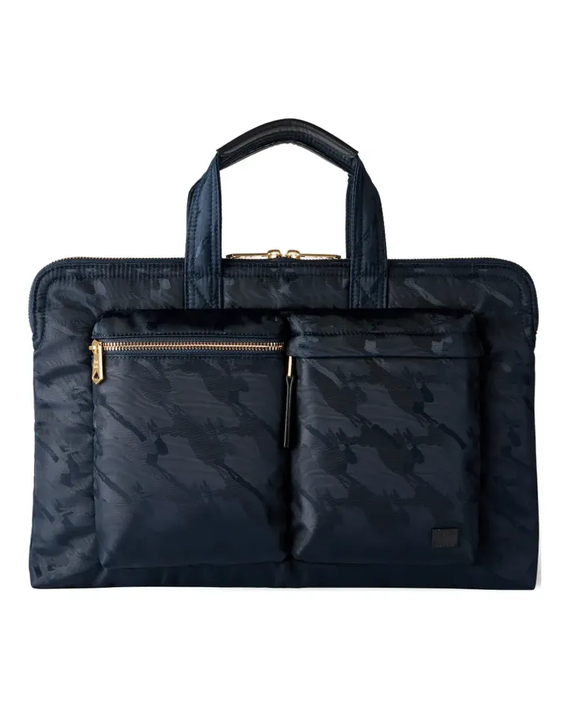 Paul Smith camouflage zip laptop bag - Blau Blau
